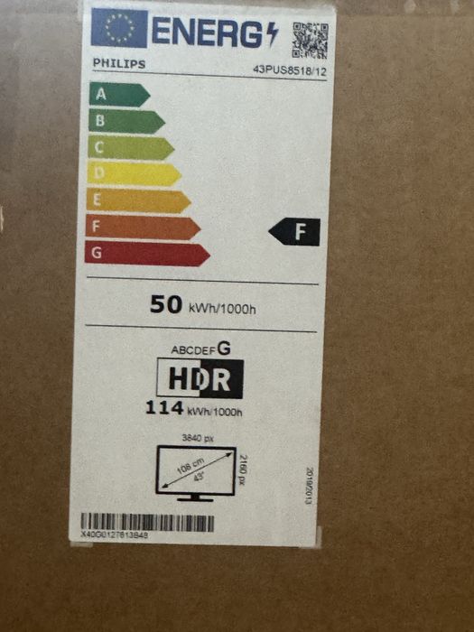 Telewizor 4K Philips Ambilight 43PUS8518/12 43 cale LED Ultra HD dolby