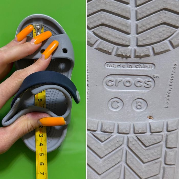 ‼️ сандалі Crocs C 8 25 р босоніжки  сланці шузи аквашузи крокси