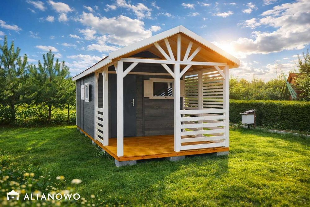 Drewniany domek ogrodowy letniskowy 3x6 | producent | transport | rod