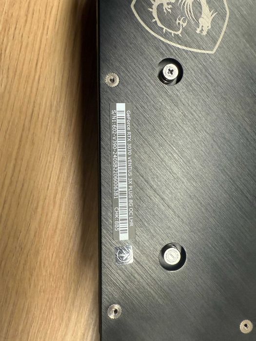 Відеокарта MSI GeForce RTX 3070 VENTUS 3X PLUS OC (LHR)