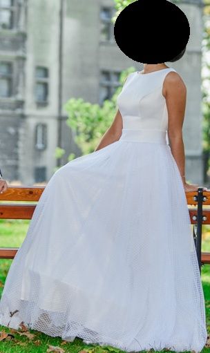 Suknia ślubna na ślub Fulara&Żywczyk biała do zmierzenia piękna tiul