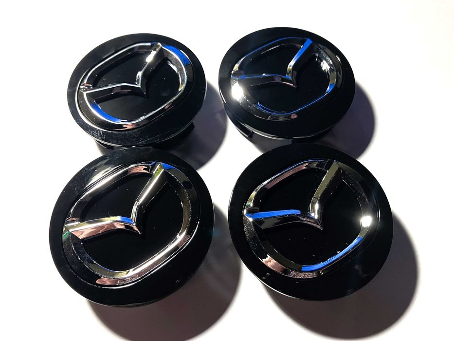 Dekielki do Felg MAZDA 56/57mm 4szt | Nowe Kapselki Zaślepki Emblematy