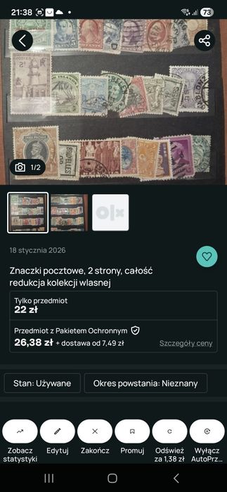 Rezerwacja, całość- zarezerwowana