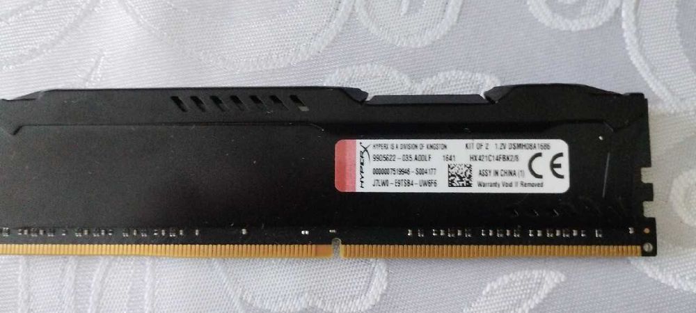 Pamięć Kingston HyperX, DDR4, 8 GB, 2133MHz, CL14 HX421C14FBK2/8