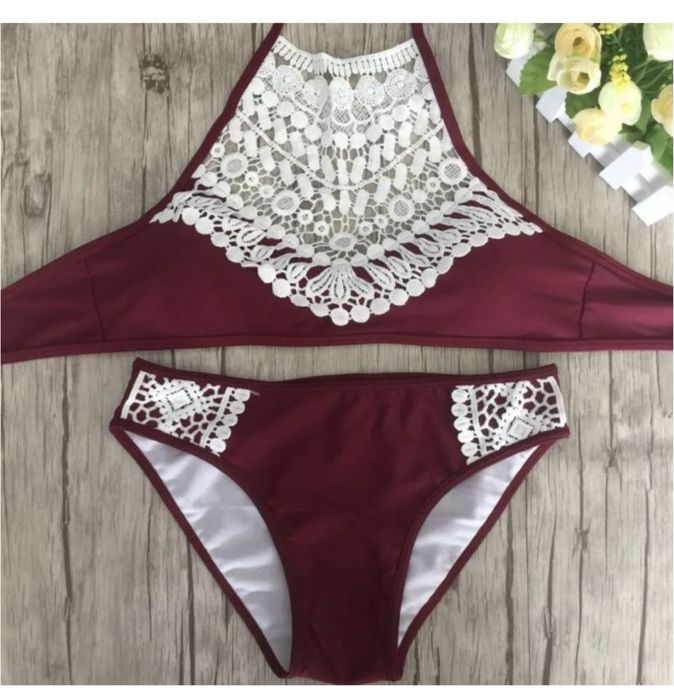 Купальник бордо роздільний