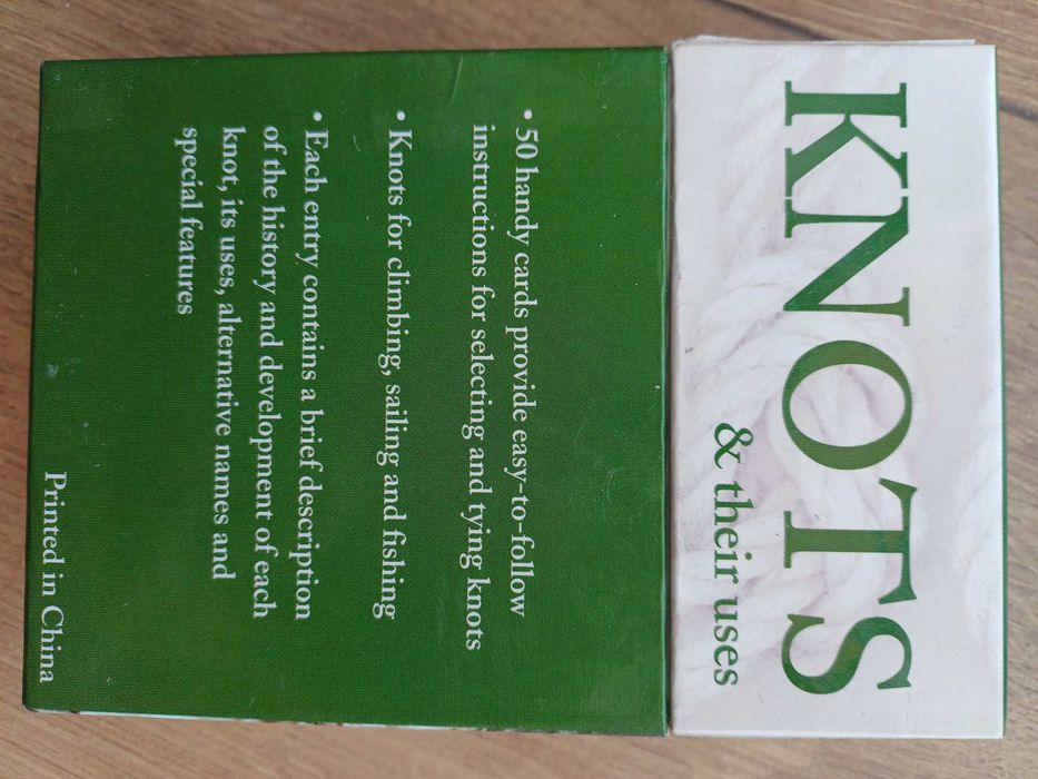 Conjunto de cartas com instruções de nós