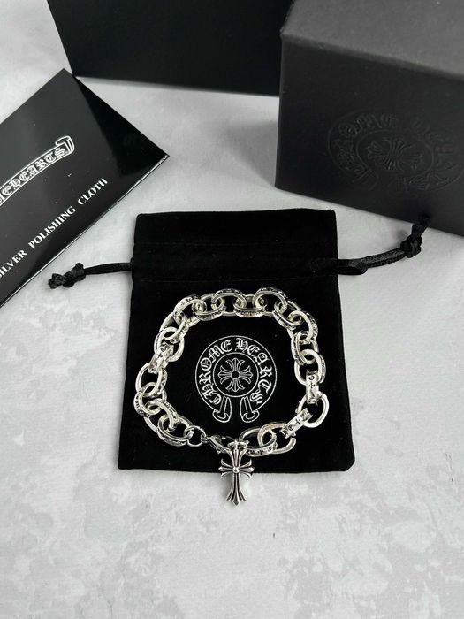 Браслет Chrome Hearts / браслет з хрестом Хром Хартс / кулон Хром Хартс y2k