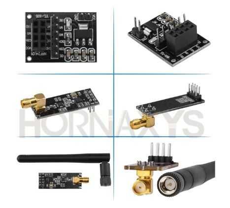 5x módulo sem fios NRF24L01 + PA + LNA 1000 Metros Para Arduino