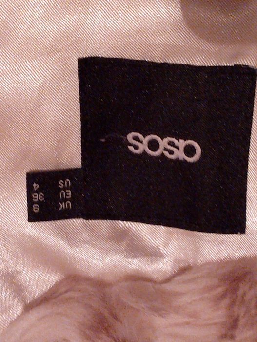 Sztuczne futerko damskie Asos r. 36 S