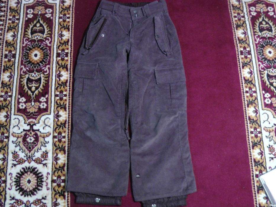 Штани утеплені вельветові QUIKSILVER для хлопчика 10 років (зима)