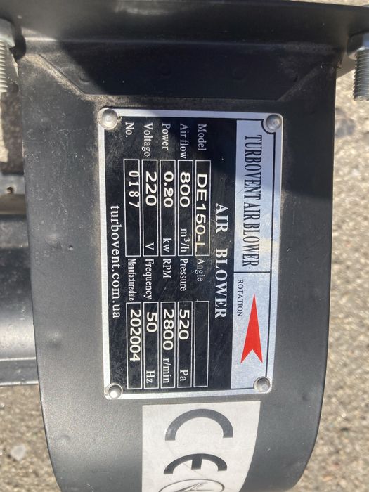 Вінтелятор відцентрований