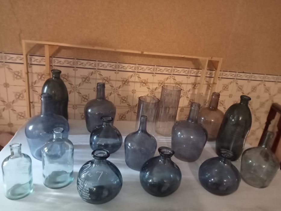 Jarras / floreiras de vidro diversas formas