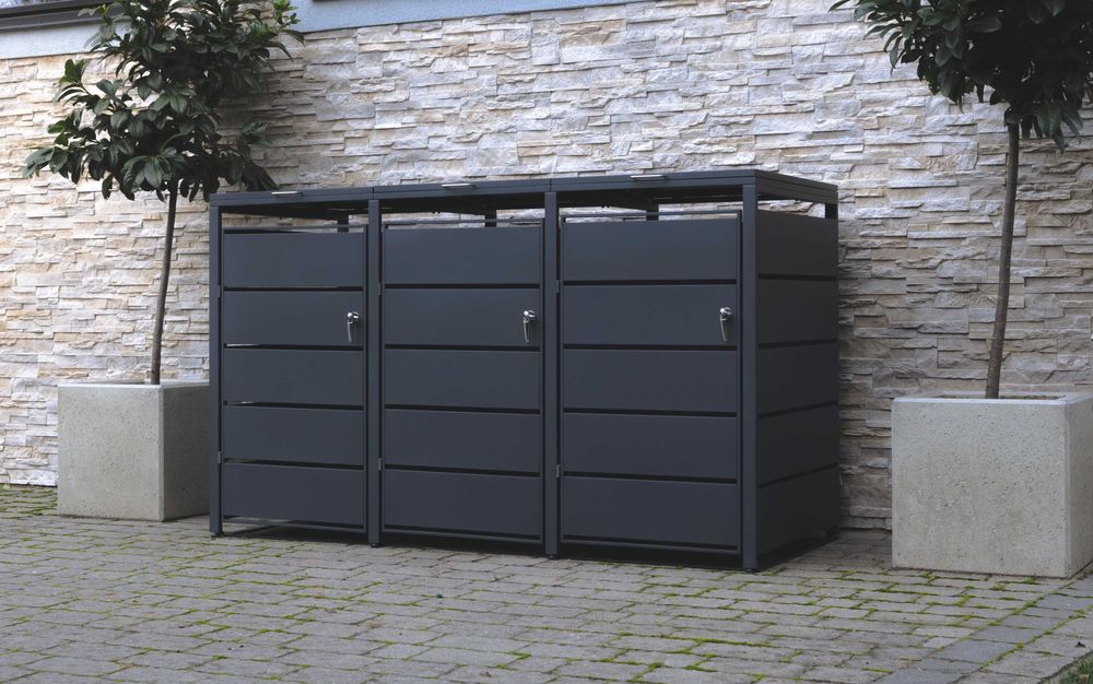 Zabudowa Koszy Na Śmieci 3x240L Obudowa Wiata Śmietnikowa Garaż+GRATIS
