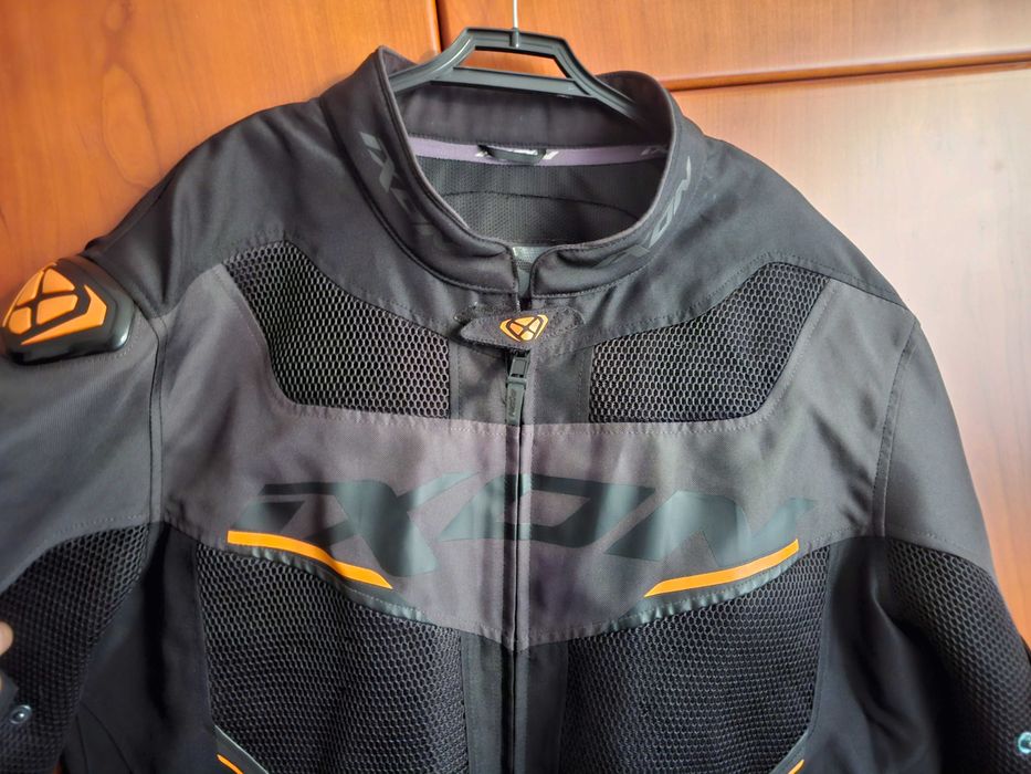 Casaco motard de verão Ixon Draco laranja XXL