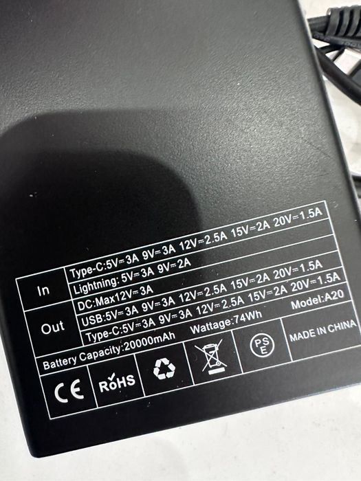 Powerbank/akukulator litowo-jonowy 2000mAh