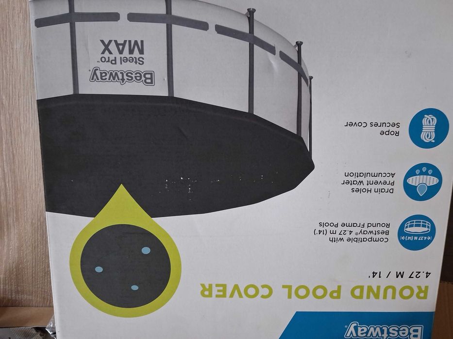 Nowa pokrywa na basen o średnicy 427 cm - Bestway nr 58248