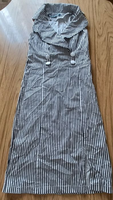 Сукня, плаття, для дівчини в чорно-білу смужку, полоску, розмір XS-S
