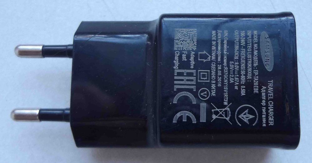 Блок питания Samsung EP-TA20EBE 9V-1.67A 5V-2A адаптер быстрая зарядка