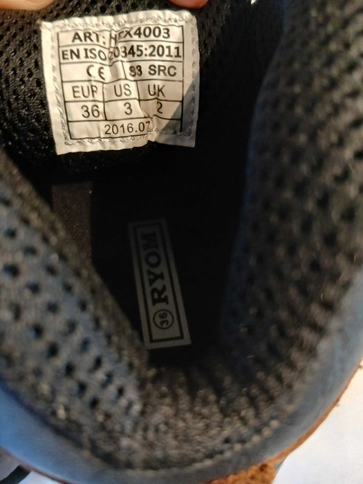 Buty robocze 36 23cm S3 RYOM Footwear Jack brązowe