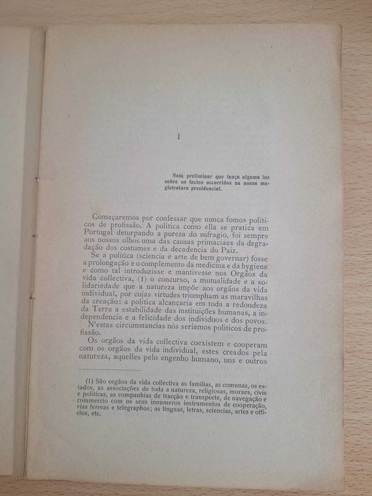 Na Primeira Presidencia da Republica Portugueza - Manuel D'Arriaga