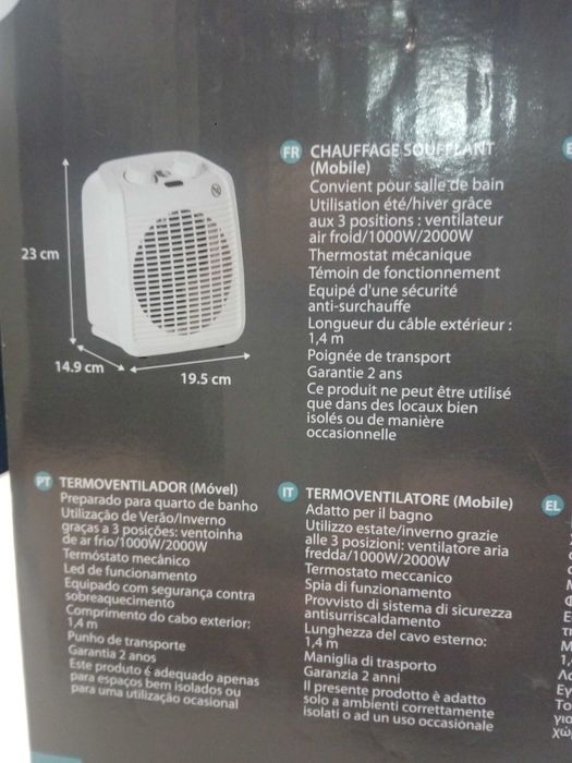 Termo ventilador móvel equation