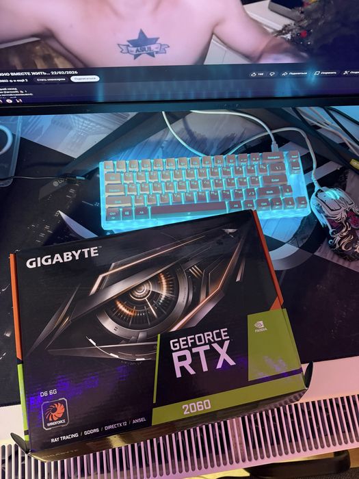 Продам видеокарту Gigabyte GeForce RTX 2060 6GB GDDR6 (Windforce).