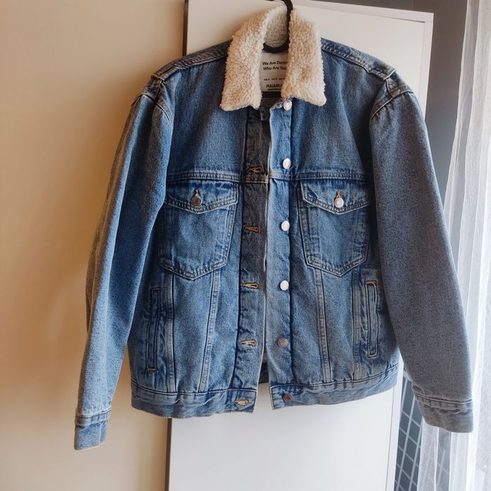 Kurtka jeansowa z kożuszkiem - r. S Pull&Bear