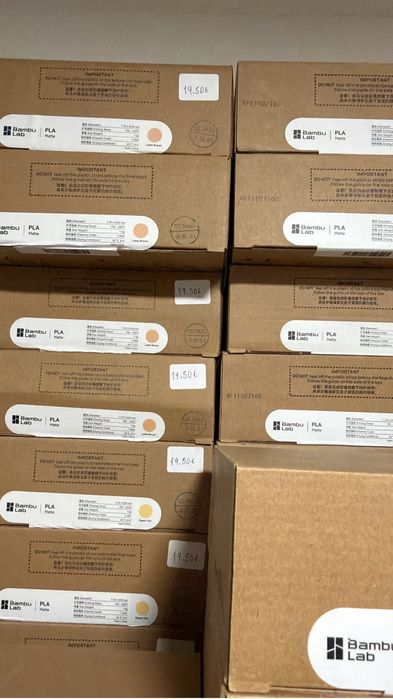 Filamentos PLA (BAMBU LAB)– várias cores