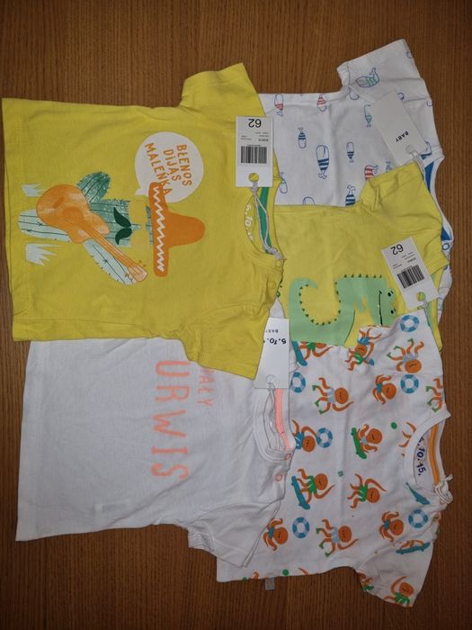 Koszulki , T-shirty 62/ 5 sztuk + 2 gratis