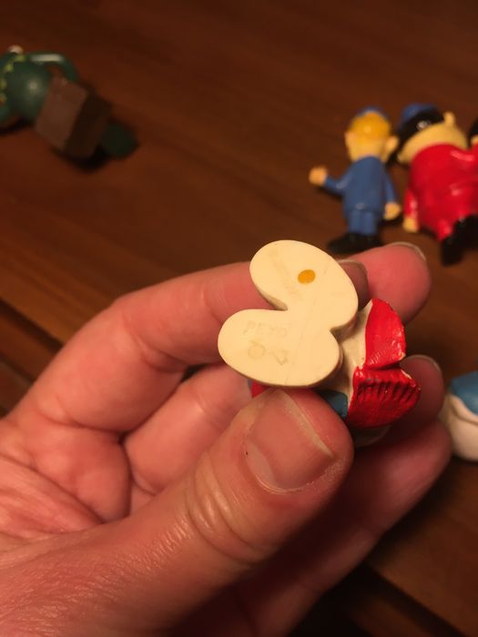 bonecos pvc / borracha originais anos 70