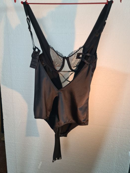 Body senhora preto rendado S
