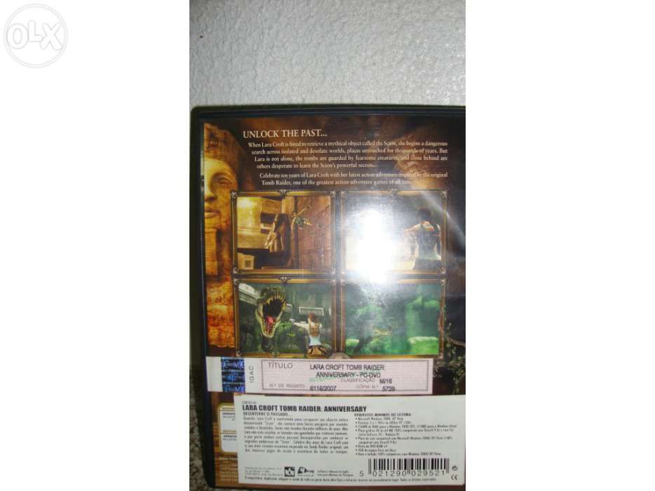 Lara croft tomb raider anniversary original - jogo pc