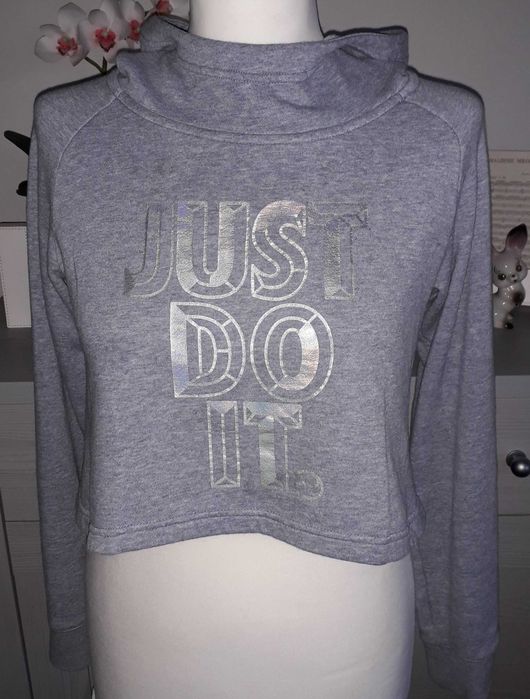 Bluza szara damska Nike roz.S,  3/4