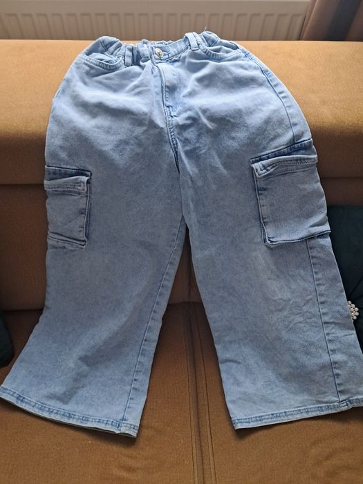 Spodnie jeans dziewczynka Sinsay