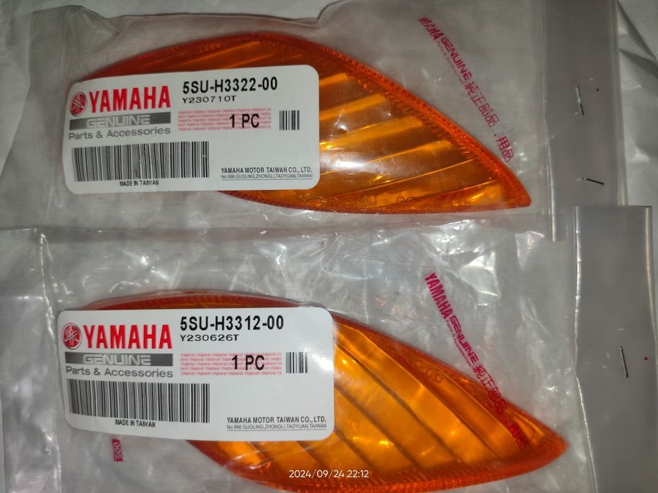 Стекла передних поворотов Yamaha Jog 5SU-H3312-00 + 5SU-H3322-00