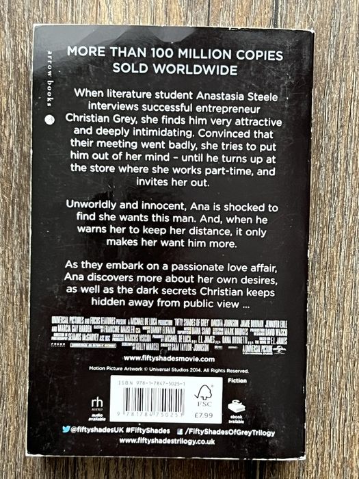 50 Shades of Grey / 50 twarzy Greja E.L.James, wersja angielska.