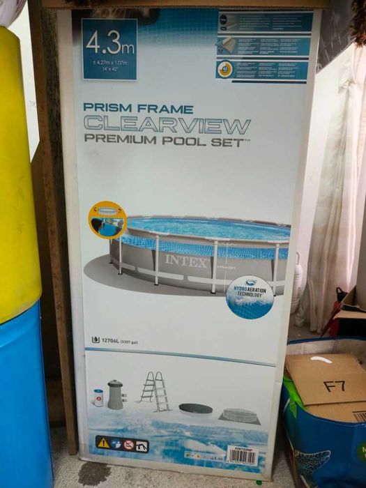 Piscina Intex Prism Frame Clearview (4.3m x 1.07m) - Kit Completo