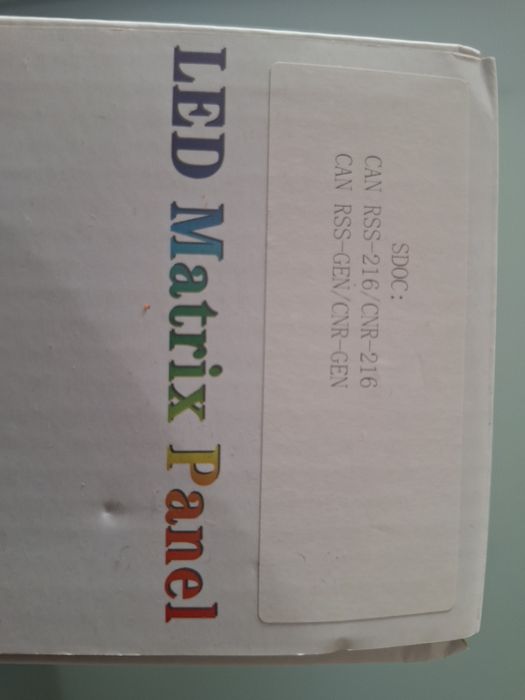 Painel de Leds com carregamento por usb