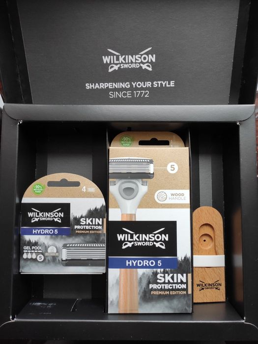 Wilkinson Hudro 5 Premium набір для бриття станок касети подарунковий.
