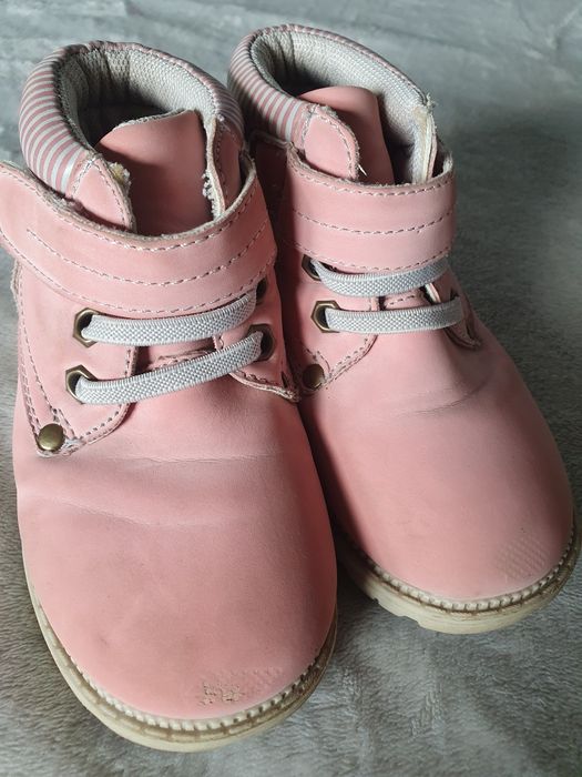 Buty przejściowe wiosenno-jesienne trapery pudrowy róż Youngstyle r.24