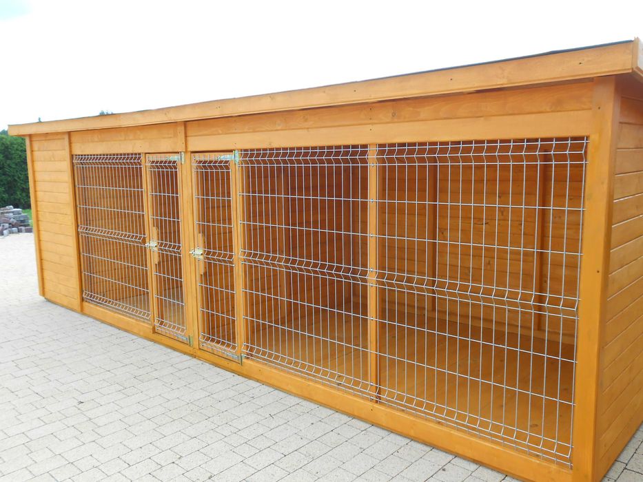 Kojec woliera z miejscem gospodarczym