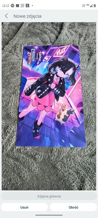 Oryginalna playmata, mata do gry pokemon tcg marnie i marpeko