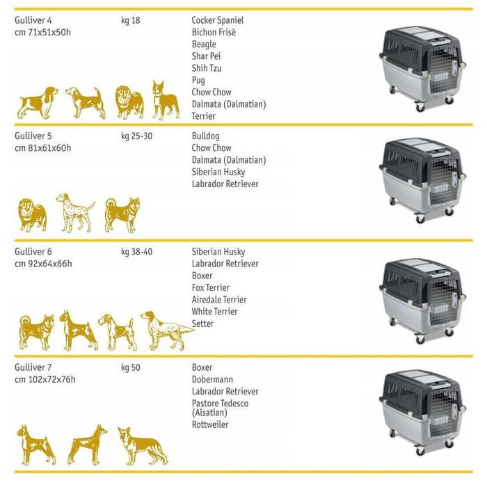 Caixas Transportadoras Gulliver - Novas