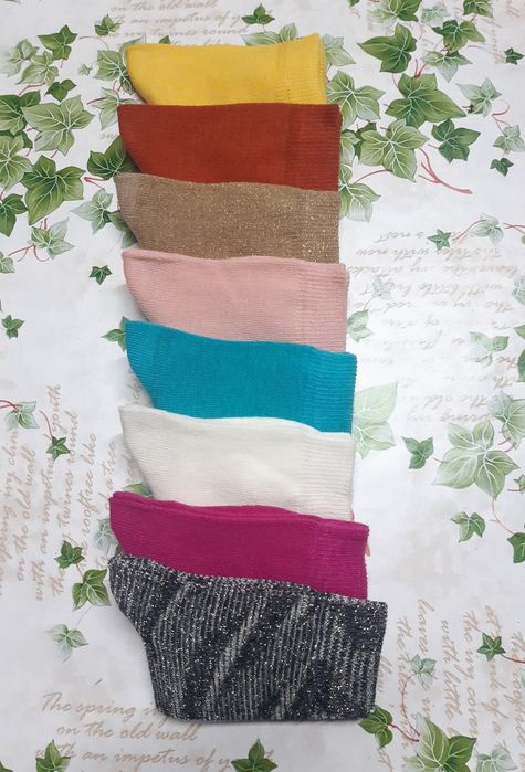 16 pares de meias em algodão