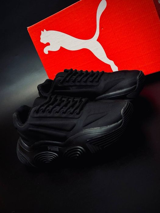 Черные женские красовки puma/ хит весны 2026/женские кожаные puma пума