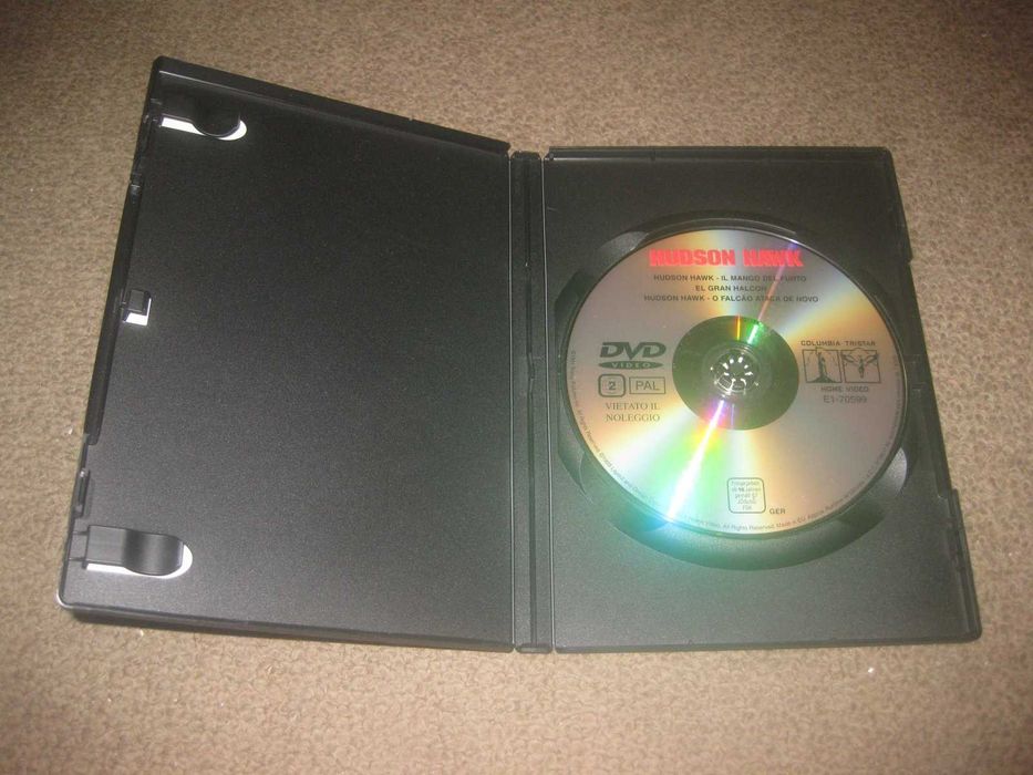 DVD "Hudson Hawk: O Falcão Ataca de Novo" com Bruce Willis/Raro!