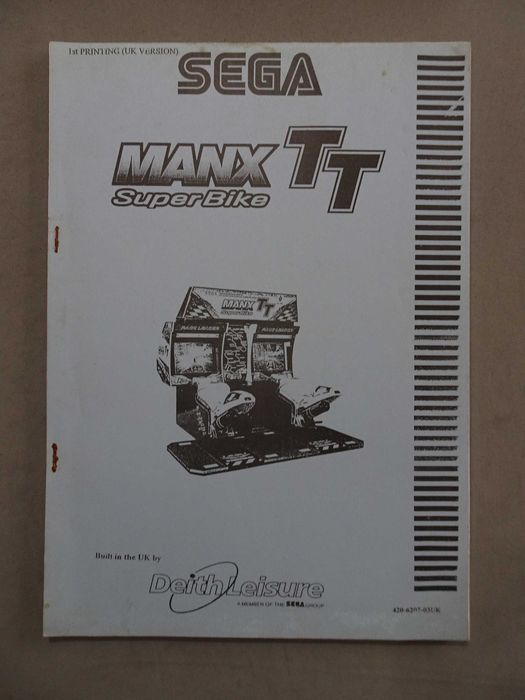 Catálogo / Manual de instruções SEGA Manx Super Bike TT Service Manual