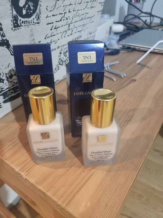 2 sztuki Estee Lauder Double Wear 1N1 Ivory nude 30ml stara formuła