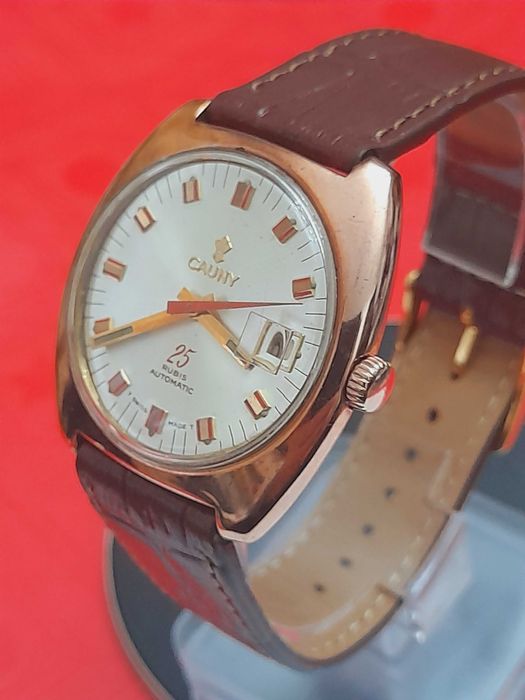 Relógio Vintage CAUNY 25 Rubis Automatic