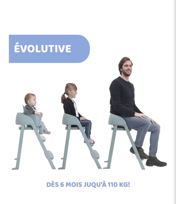 Cadeira de alimentaçāo da Chicco com torre  de aprendizagem